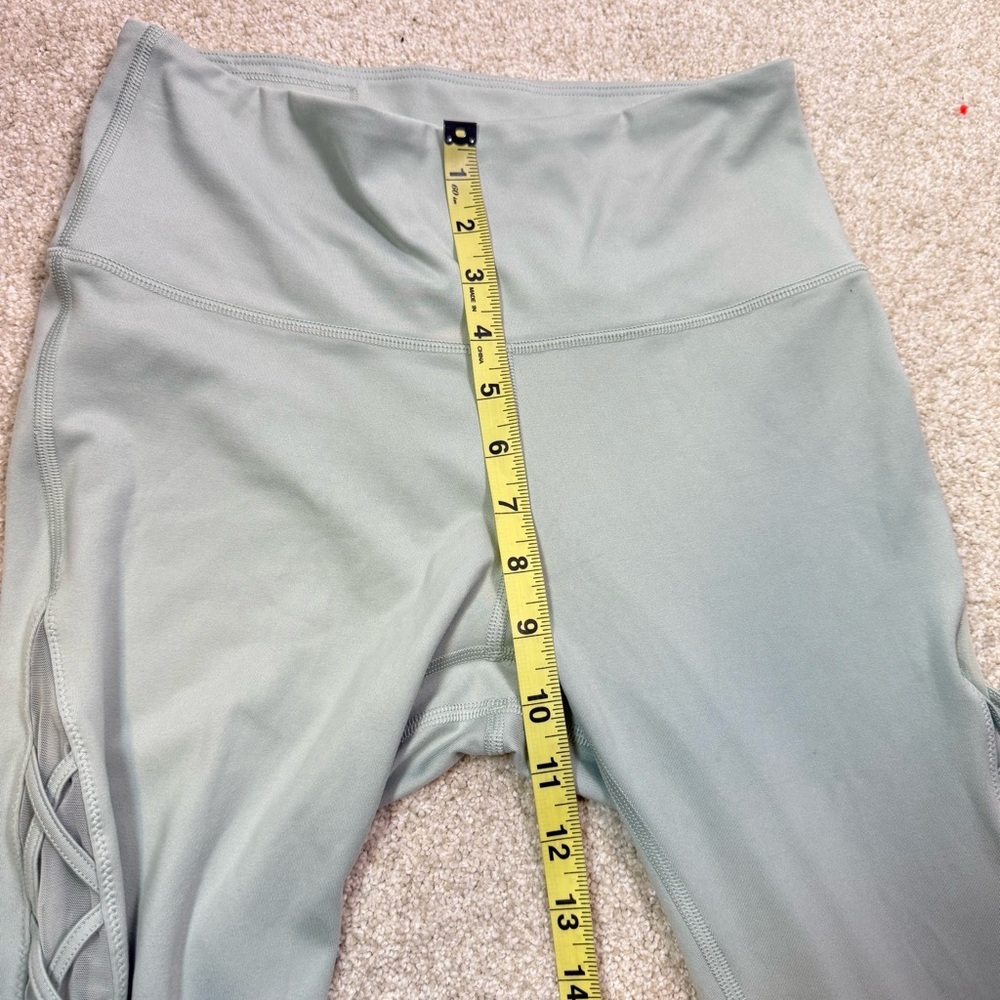 Victoria Secret Women Pastel Activewear Leggings Side Lattice Detail Mesh sz XS - Picture 13 of 14